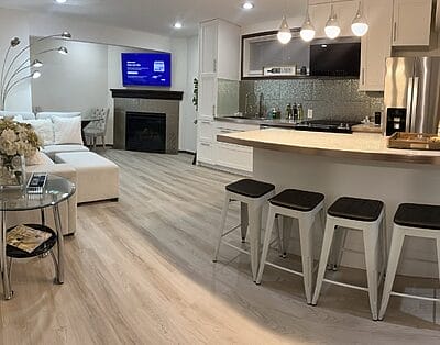 Brand New Short Term Rental! Modern 1 Bdrm. Bsmt. Suite – with Chef’s Kitchen, Private Office & Sofabed!